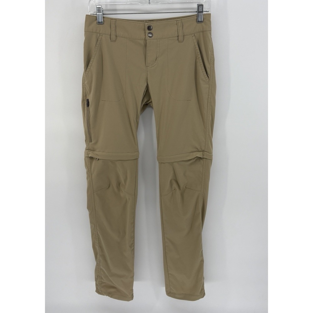 Columbia Omni-Shield Convertible Pants Beige Utility Tech Stretch Women 2